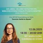Zur Lebens- und Arbeitssituation von weiblichen internationalen Pflegefachkräften in Deutschland - mit Maria Elena Guerrero de Stöhr