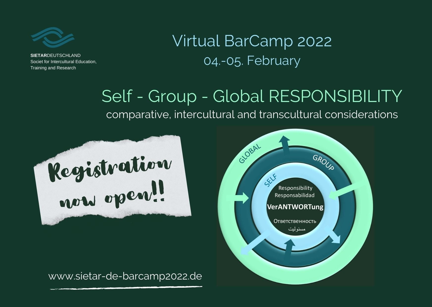 SIETAR Deutschlands BarCamp 04./05.02.2022 – Register and secure ticket – Registration open