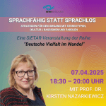 Sprachfähig statt sprachlos - Strategien im Umgang mit Stereotypen, (Kultur-) Rassismen und Parolen - mit Prof. Dr. Kirsten Nazarkiewicz
