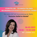 Storytelling - Techniken für einen gelungenen Austausch zu brisanten Themen mit Joanna Sell