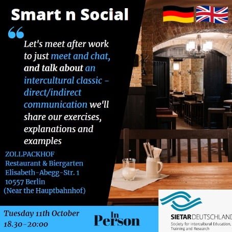 SIETAR Smart n Social series „Lets talk about … direkte und indirekte Kommunikation“